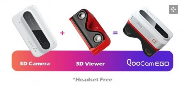 Представлена компактная 3D-камера и VR-гарнитура Kandao QooCam EGO