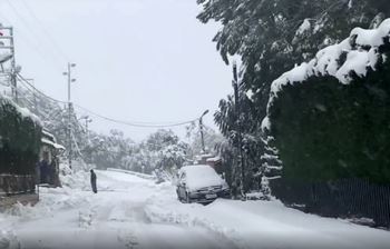 Сильные снегопады обрушились на Ливан (ВИДЕО)