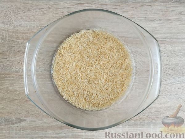 Рис с капустно-куриными котлетами (в духовке)
